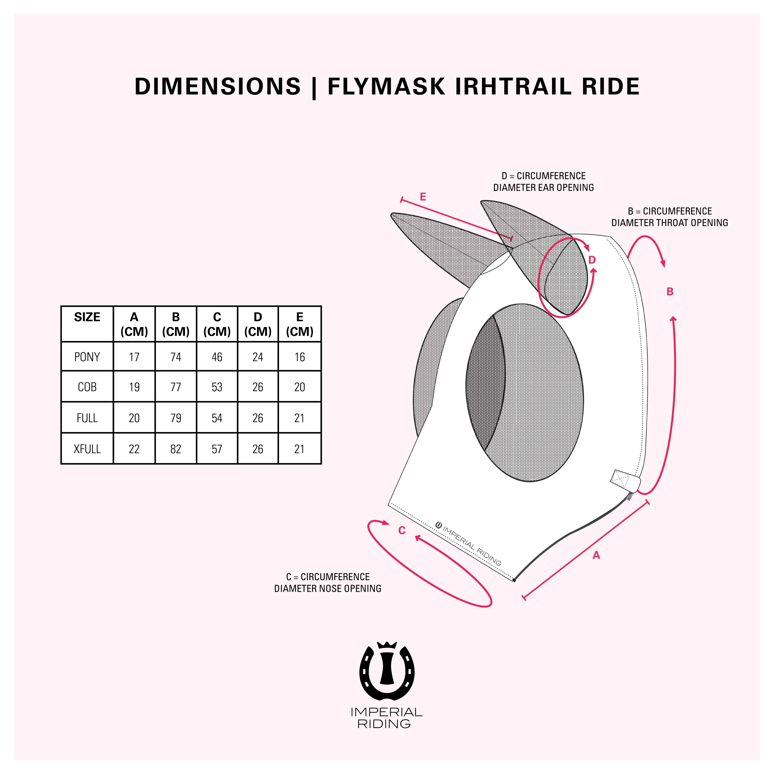 Fly mask IRHTrail ride Summer 2026
