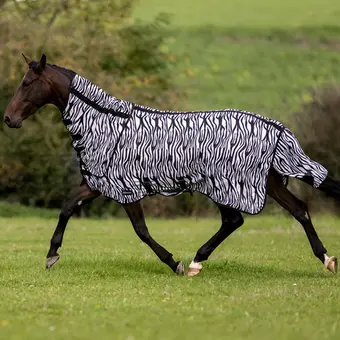 BUSSE Turnout Fly Sheet COMFORT FLEXI ZEBRA