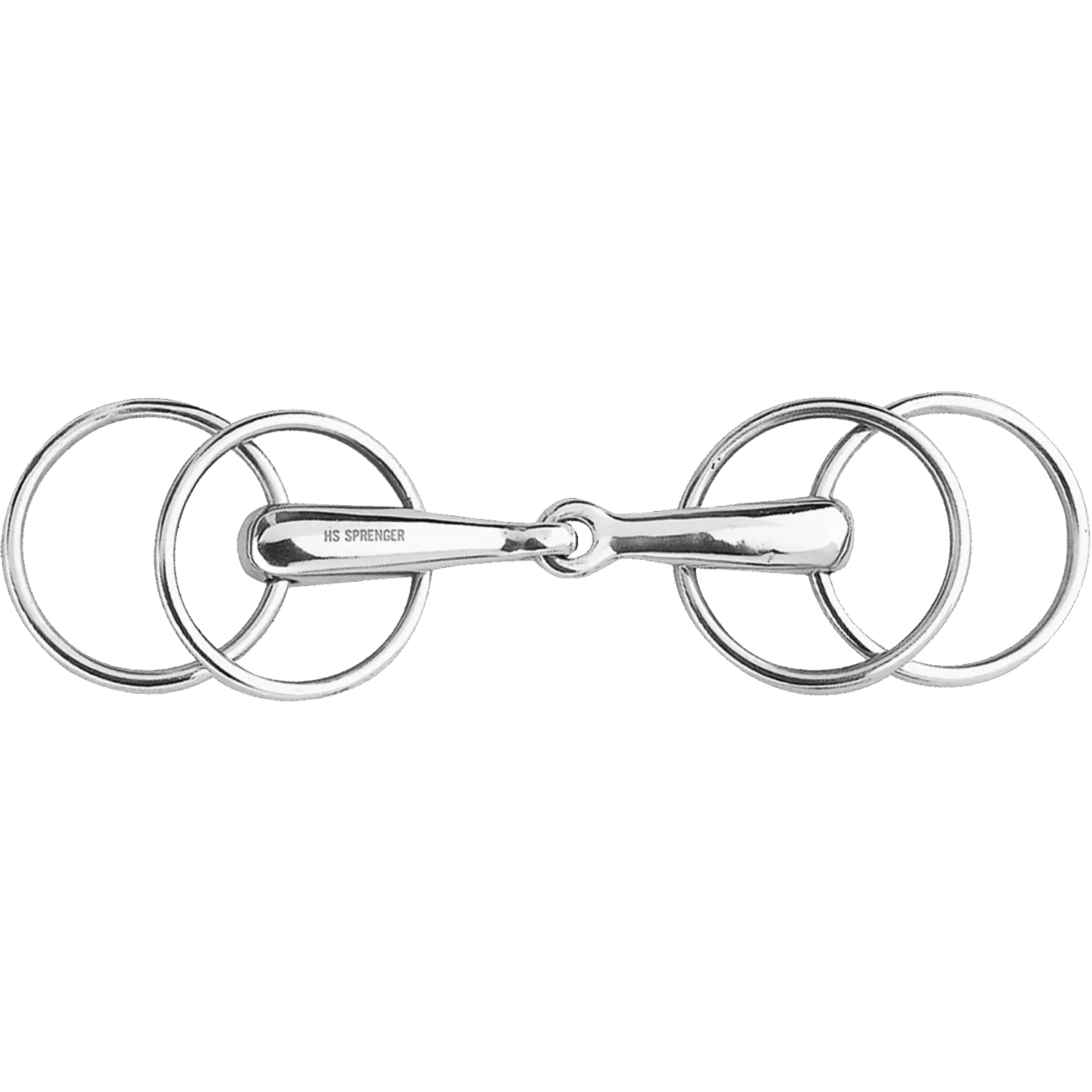 Loose Ring snaffle with 4 rings 20 mm