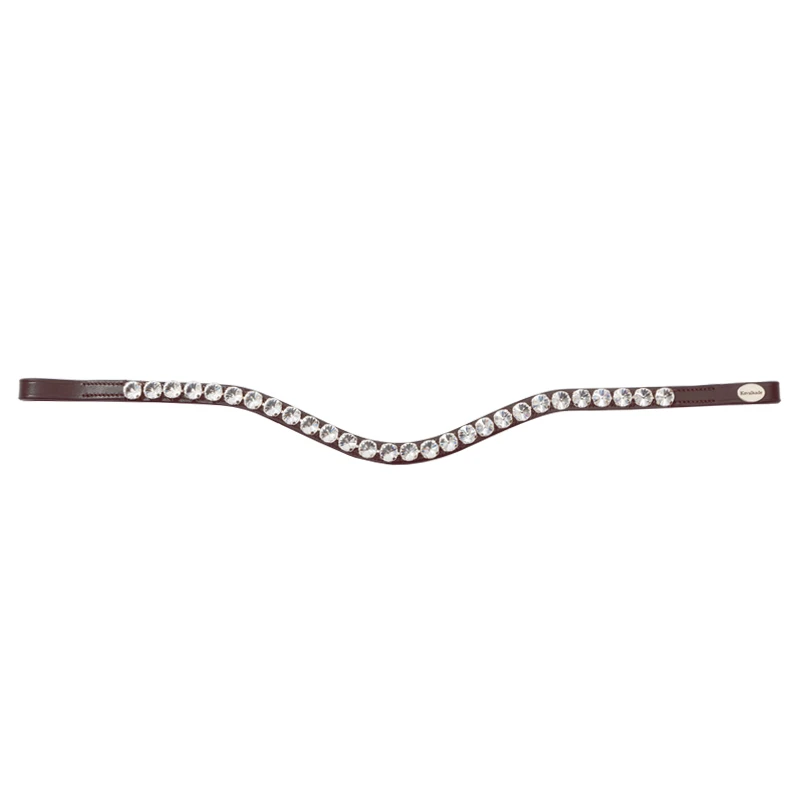 Stirnband "Diamond", gebogen, schwarz/grau-hellblau, V