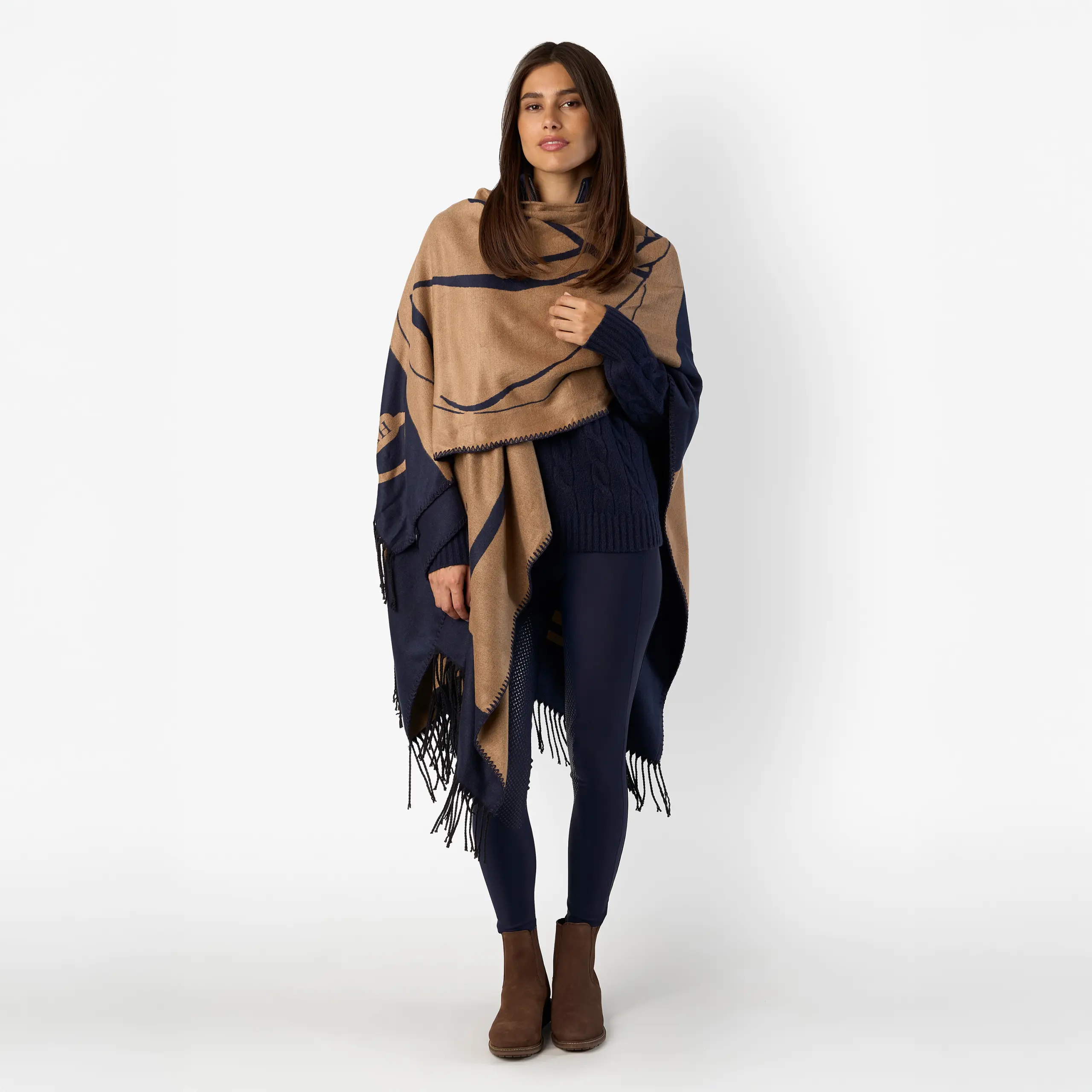 Damen Poncho HVPNanda