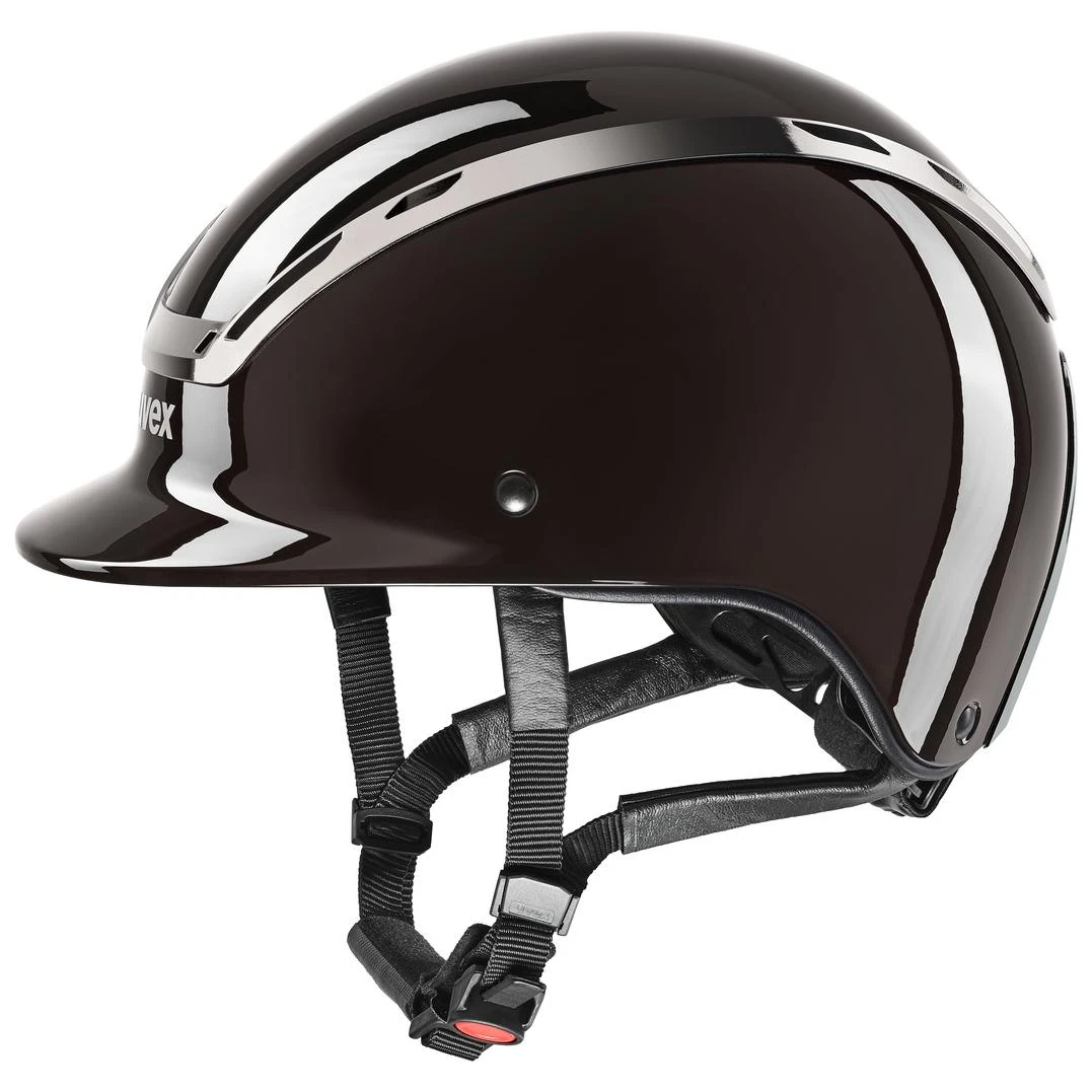 uvex riding helmet EXXEED SHINY CHROME