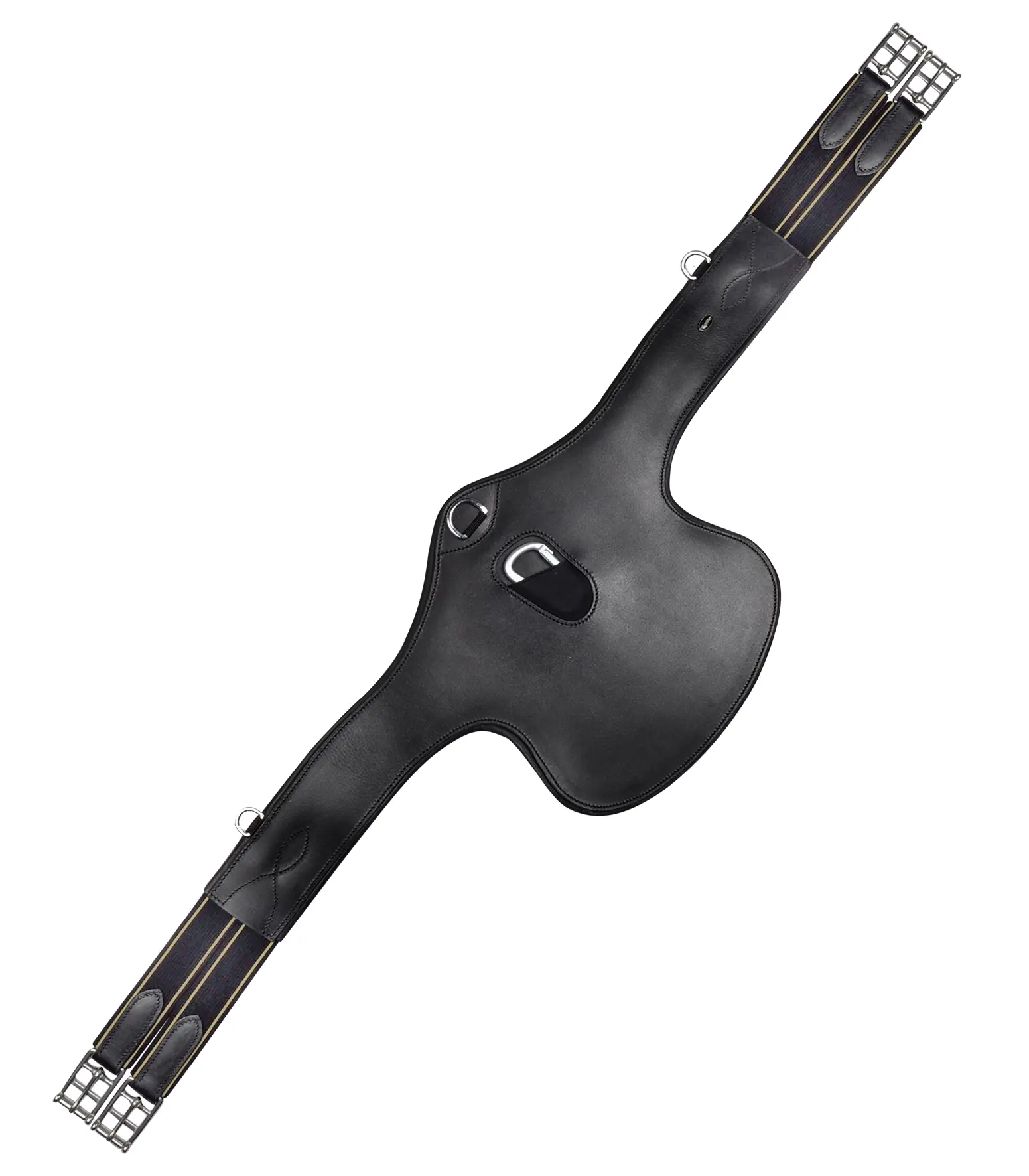 Ledersattelgurt - mit Bauchlatz