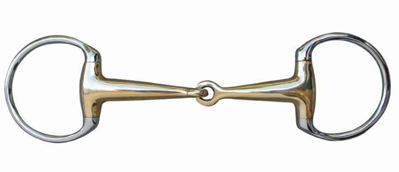 Olivenkopfgebiss, 16 mm Argentan mit Edelstahlring