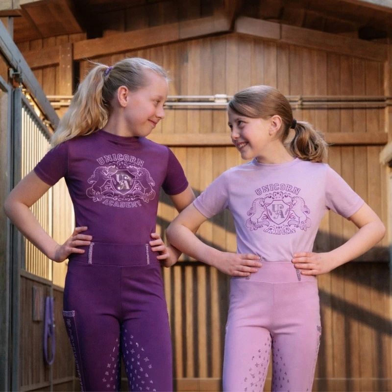 T-Shirt "Unicorn Academy" Glitzer